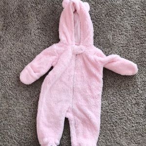 Carters Pink Bear Coverall